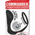 Estimulador de punto P de silicona con anillo de cocción apretado para orgasmos mejorados, color negro