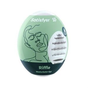 Satisfyer Masturbador Huevo Individual (Riffle) - Verde