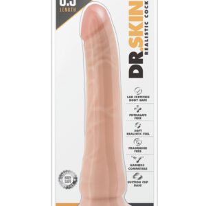 Dr. Skin Silver Collection Realistic Cock Basic Dildo 8.5" - Vanilla