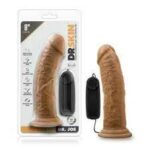 DR. SKIN DR. JOE 8" VIBRATING COCK WITH SUCTION CUP - MOCHA