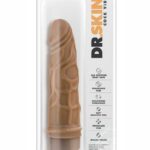 Dr. Skin Silver Collection Cock Vibe 3 Vibrating Dildo 7.25" - Caramel