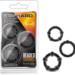 Stay Hard Beaded Cock Rings (3 Tamaños) - Black