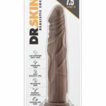 Dr. Skin Silver Collection Realistic Cock Basic 7.5" Dildo - Chocolate