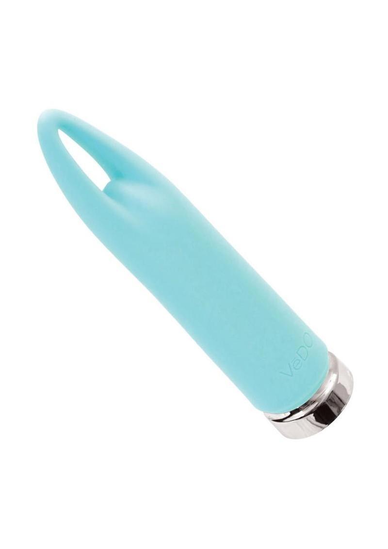 VeDo Lasso Rechargeable Silicone Bullet Vibrator - Turquoise - Imagen 2