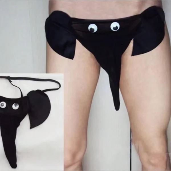 Ropa Interior Sexy Para Hombre, Tanga Con Elefante Unitalla