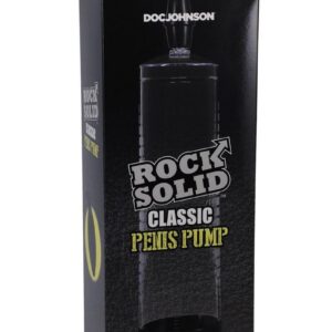 Rock Solid Classic Penis Pump - Black/Clear