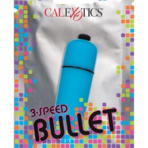 Vibrador bala de 3 velocidades Foil Pack - Azul