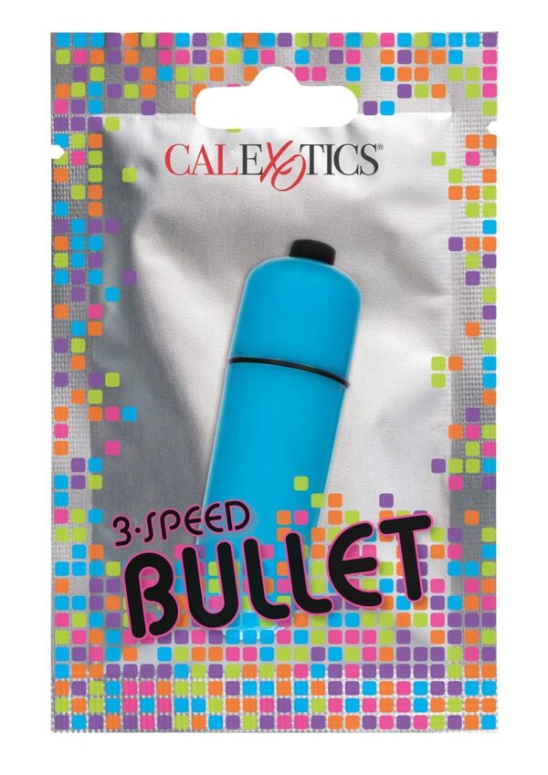 Vibrador bala de 3 velocidades Foil Pack - Azul
