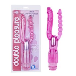 Double Pleasure Dual Penetrators Vibe, (Rosado o Morado)