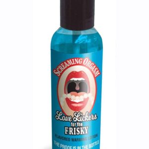 Love Lickers Raspberry Flavored Warming Massage Oil 2oz -Screamin Orgasm